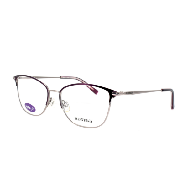 ELLEN TRACY BAGAN-EGGPLANT/GUNMETAL